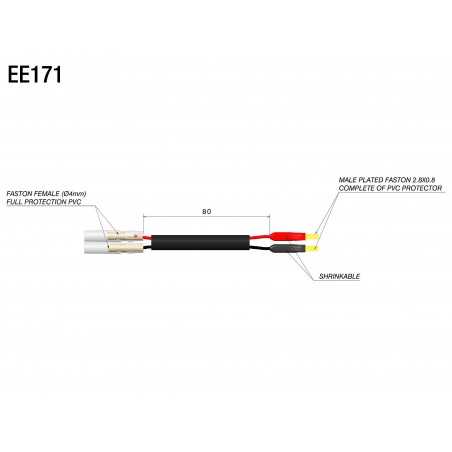 RIZOMA Kit cableado para intermitente trasero integrado 2 U EE171