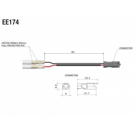 RIZOMA Kit de cableados para intermitentes 2 U EE174