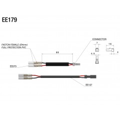 RIZOMA Wiring kit for integrated indicator EE179