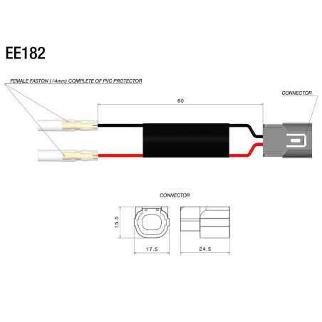 RIZOMA Wiring kit for indicators EE182