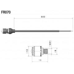 RIZOMA Pareja de 2 intermitentes aluminio para moto UNIT FR070