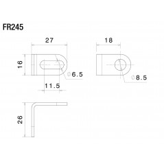 RIZOMA Kit de montajes intermitentes traseros FR245