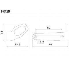RIZOMA Kit de montaje para intermitentes en portamatrícula OEM FOX (PT533) FR429