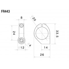 RIZOMA Kit de montaje intermitente FR443