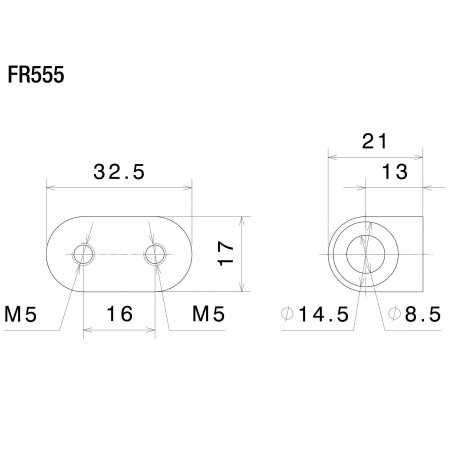RIZOMA Mounting kit for front turn signals FR555