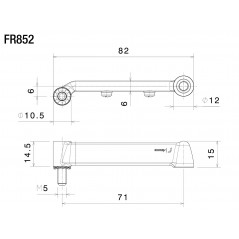 RIZOMA Kit de montaje para intermitente en carenado LIGHT UNIT FR852