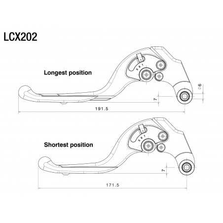 RIZOMA Adjustable clutch lever PLUS LCX202