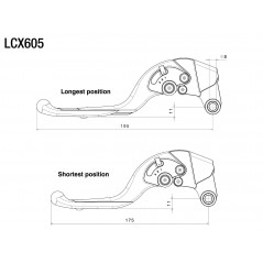 RIZOMA Adjustable clutch lever PLUS LCX503