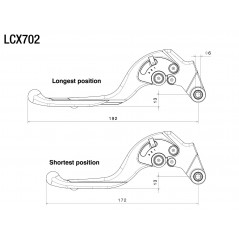 RIZOMA Adjustable clutch lever PLUS LCX702