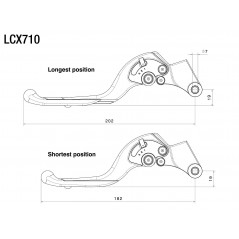 RIZOMA Adjustable clutch lever PLUS LCX710