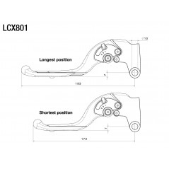 RIZOMA Adjustable clutch lever PLUS LCX801