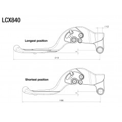 RIZOMA Adjustable clutch lever PLUS LCX840