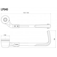 RIZOMA Lever protector PROGUARD SYSTEM SPORT LP040