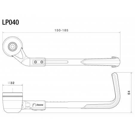 RIZOMA Lever protector PROGUARD SYSTEM SPORT LP040