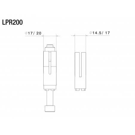 RIZOMA Handlebar adapter PROGUARD SYSTEM 14.5 - 20 MM LPR200
