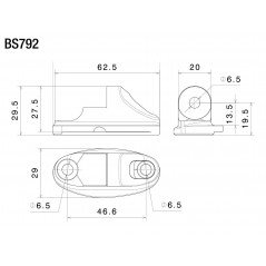 RIZOMA ADAPTADOR ESPEJO RETROVISOR BS792