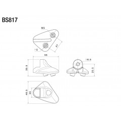 RIZOMA REARVIEW MIRROR ADAPTOR BS817