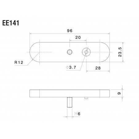RIZOMA Kit de catadióptrico matrícula homologado EE141