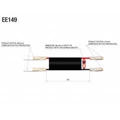 RIZOMA Kits de cableado para mini intermitentes (3 W / 38 Ω) EE149