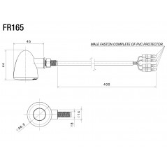 RIZOMA Mini intermitente universal IRIDE S FR165
