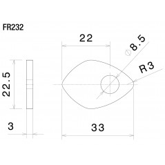 RIZOMA Adaptador mini intermitente FR232
