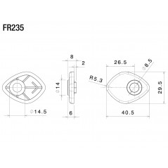 RIZOMA Adaptador de intermitentes delanteros FR235