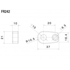 RIZOMA Front turn signal adapter FR242