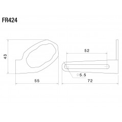 RIZOMA Adapter for intermites in the enrollment holder (PT321B) FR424