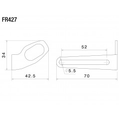 RIZOMA Adaptador intermitentes soportes tapas PT114B FR427