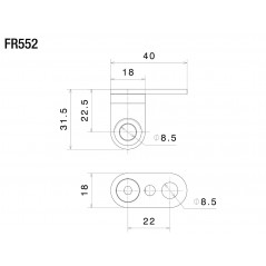 RIZOMA Adaptador de intermitentes delanteros FR552