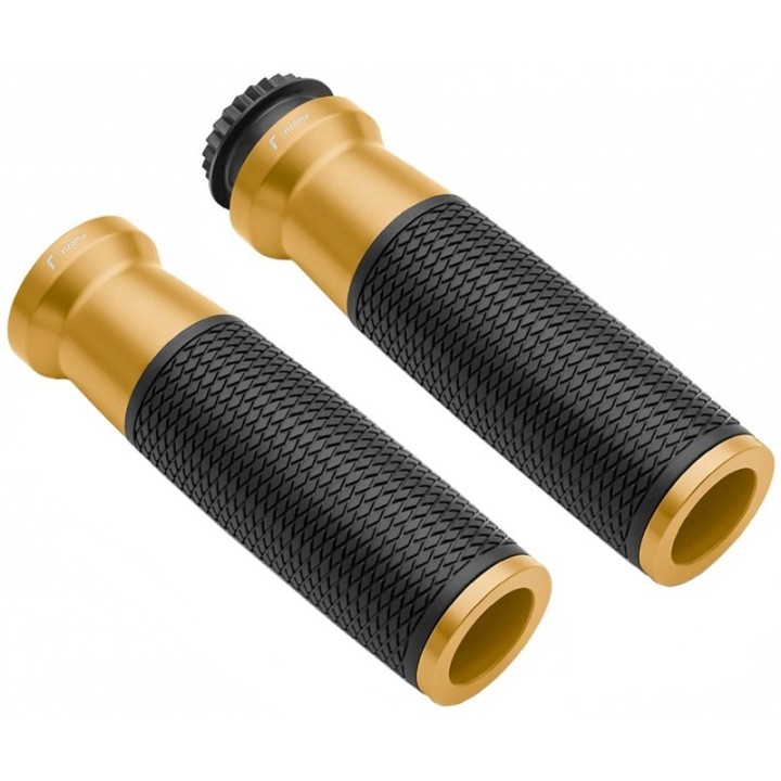 RIZOMA Puños de aluminio URLO Ø 22 mm para un agarre máximo GR222