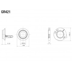 RIZOMA Handlebar grips adapter GR421