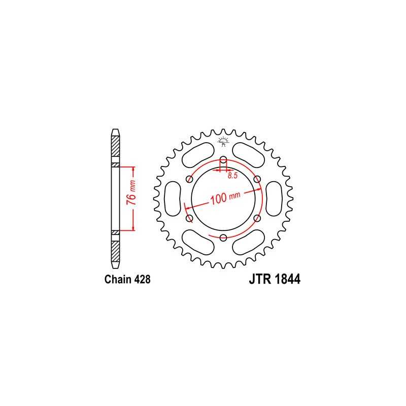 JT SPROCKETS Corona plato transmision acero 40 dientes R1844 R184440