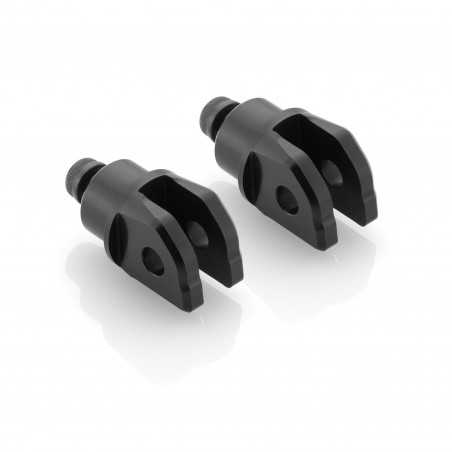 RIZOMA Herrajes adaptadores estriberas delanteras piloto (RALLY, TOURING) PE663