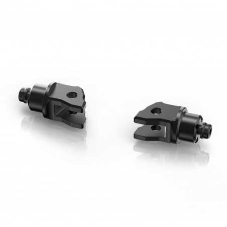 RIZOMA Herrajes adaptadores estriberas delanteras piloto (RALLY, TOURING) PE853