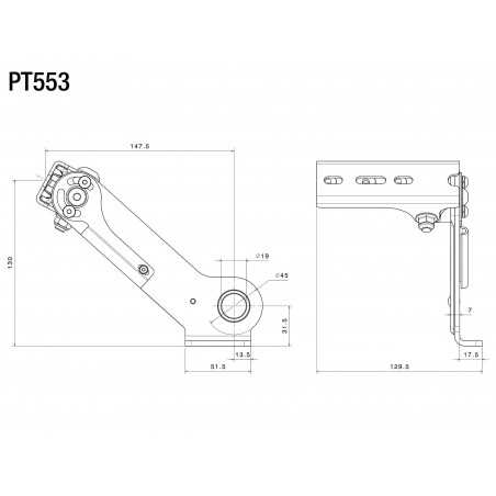 RIZOMA Support license plate holder OUTSIDE PT553