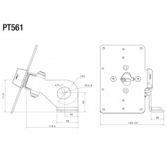RIZOMA Support license plate holder OUTSIDE PT561