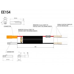 RIZOMA Kit de cableado eléctrico para intermitentes EE154H