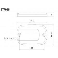 RIZOMA Tapa deposito liquido fluido freno ZYF036