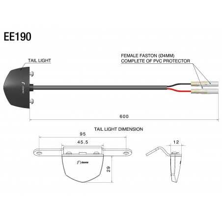 RIZOMA Kit light illumination pilot light portamatriculas EE190B