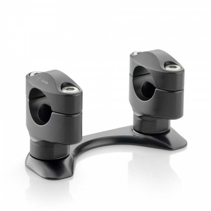 RIZOMA Kit de Torretas Soportes Manillar Aluminio AZ202B - Negro AZ202