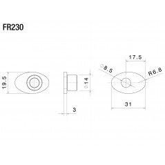 RIZOMA Adaptador de intermitentes delanteros FR230