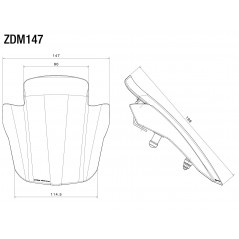RIZOMA Cupula parabrisas de aluminio ZDM147