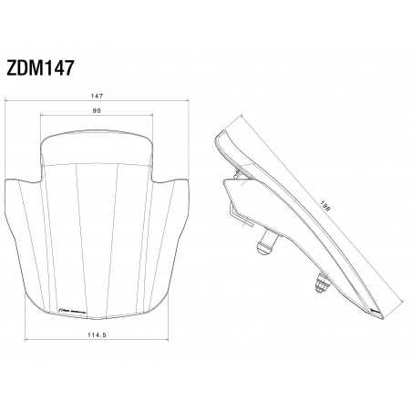 RIZOMA Cupula parabrisas de aluminio ZDM147