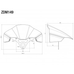 RIZOMA Cupula parabrisas de carbono ZDM149