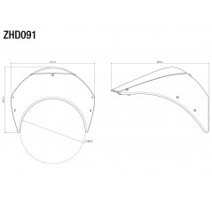 RIZOMA Cupula parabrisas de aluminio ZHD091