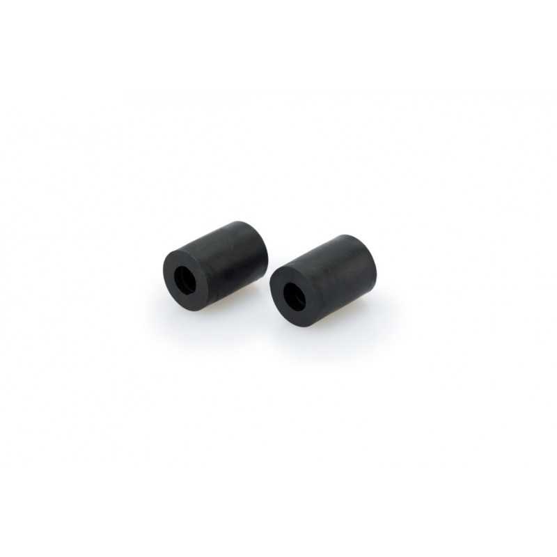 PUIG SET OF RUBBER TERMINALS SILENBLOCKS FOR HANDLEBAR COUNTERWEIGHTS 15MM DIAMETER 6816