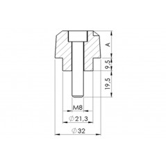 PUIG ALUMINUM HANDLEBAR COUNTERWEIGHTS TERMINALS 6628