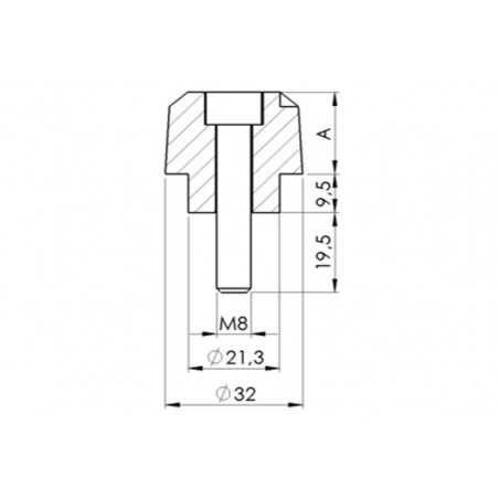 PUIG ALUMINUM HANDLEBAR COUNTERWEIGHTS TERMINALS 6628