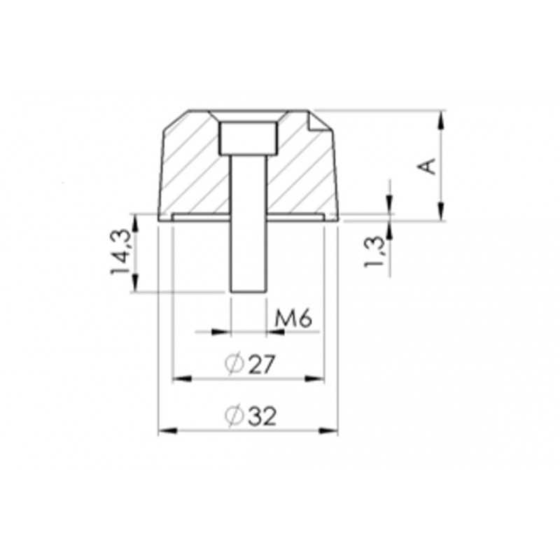 PUIG HANDLEBAR END COUNTERWEIGHTS, LONG ALUMINUM 40MM 5626